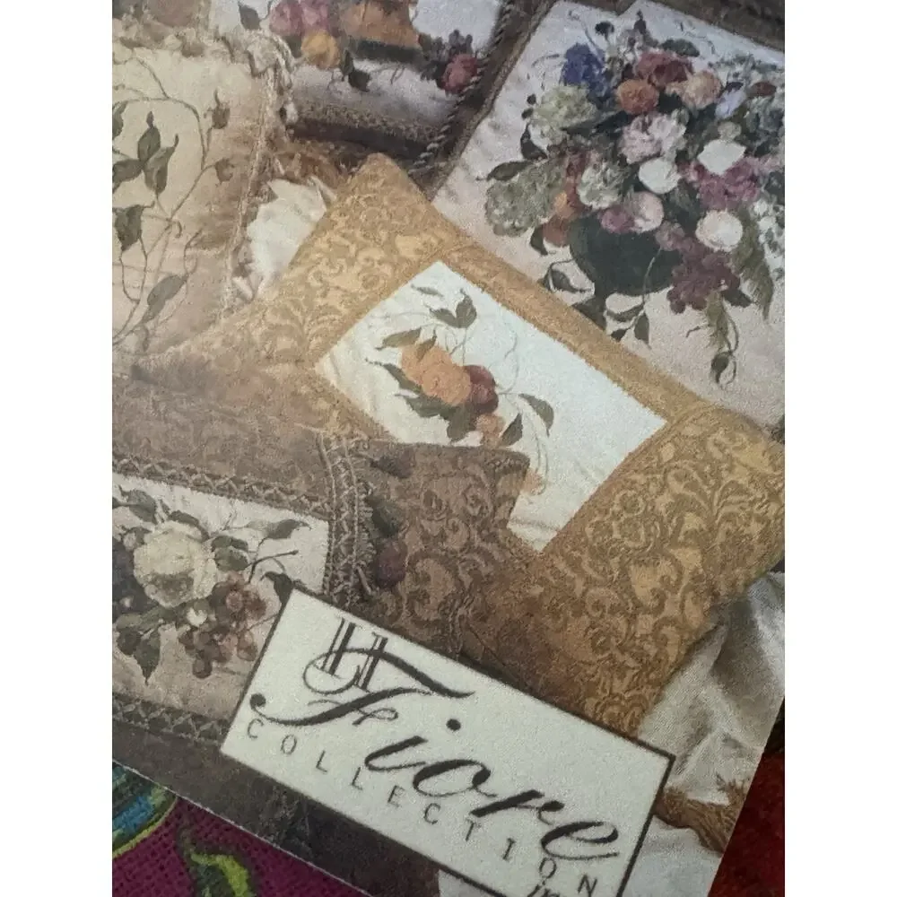 Silk Down Pillow Parrot Bird Poms Luxury IL FIORE Handmade Large 22x22